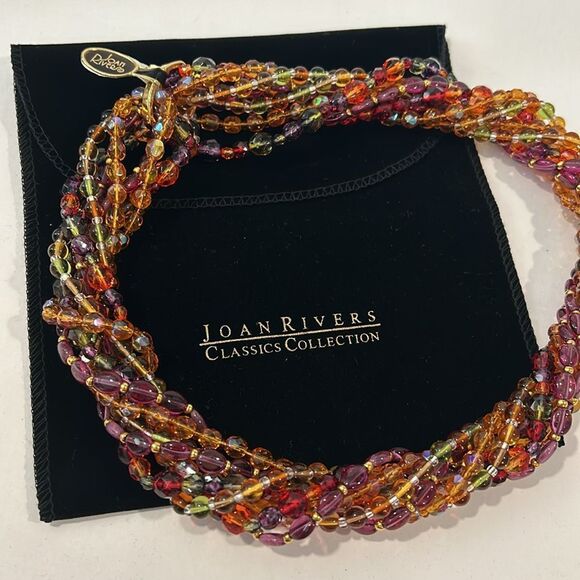 NWT Joan Rivers Czech Glass Bead Necklaces Gold
Tone Clasp Signed Vintage - Picture 11 of 12